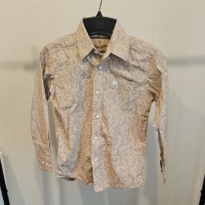Wrangler Boy's Paisley Button-Up Shirt